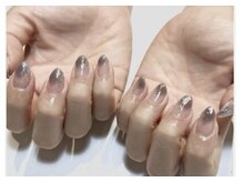 ツインネイル 久屋大通店(twin.nail)/シックな塗りかけネイル