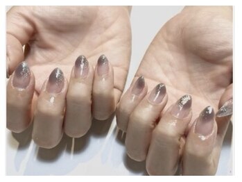 ツインネイル 久屋大通店(twin.nail)/シックな塗りかけネイル