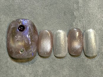 カラネイル 南森町店(calla nail)/オーロラ フラッシュマグ　