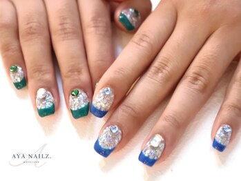 アヤネイルズ アンド アイラッシュ(AYA NAILZ.＆Eyelash)/スクエアフレンチ