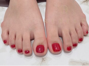 リーベスト 心斎橋(REBEST)/ラメフットネイル