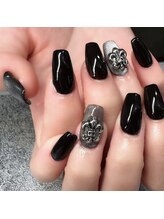 クリア アイ 茶臼山店(Clear eyes)/ブラック×モードネイル