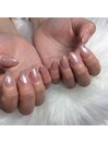 ホワイトパールネイル