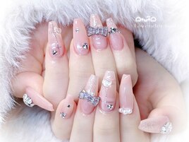 チェック★ガーリーネイル