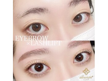 アリュージョン 秋田店/眉スタイリング×まつげパーマ