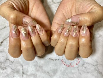 トータルビューティーローズ(Rose)/ラメxミラーネイル