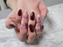 ナナ(Nana)/秋　薔薇ネイル