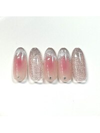 チークネイル　マグネットネイル