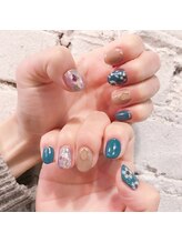 アティックネイルアトリエ(attic nail atelier)/花柄デザイン★