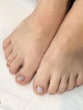 ヘアアンドネイル ピーファイブ(P-five)/大理石風フットネイル♪