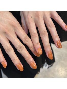 エムスラッシュ ネイル たまプラーザ(M.SLASH)/パンプキンカラー