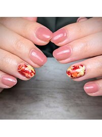 紅葉ネイル