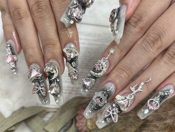 ベーシック ネイルウィザードアカデミー 本厚木店(Basic×NailWizardAcademy)/ゴテゴテ派に人気の乗せ放題