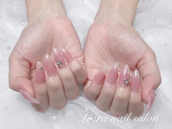 長さだし　チーク　ピンク