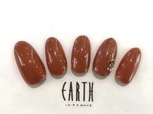 アース コアフュールボーテ 新潟中野山店 (EARTH Coiffure beaute')/リーフ×クリスタルパーツ￥4000