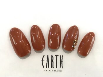 アース コアフュールボーテ 新潟中野山店 (EARTH Coiffure beaute')/リーフ×クリスタルパーツ￥4000