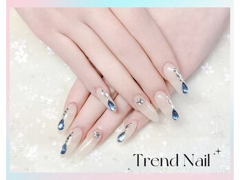 トレンドネイルスタジオ(Trend Nail Studio)/ワンカラーのチップ長さ出し