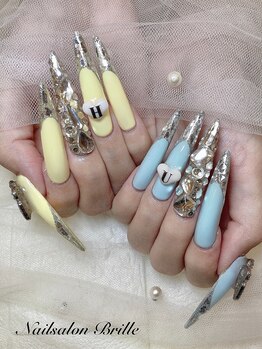 エスフィーネイルサロン ブリーユ(Esfy nailsalon Brille)/ガラスフレンチネイル