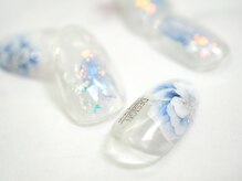 オトナネイル(otona nail)/アクアフラワーネイル