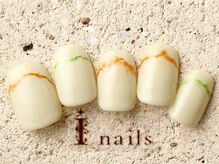 アイネイルズ 町田店(I nails)/水彩アートラインフレンチ7980円