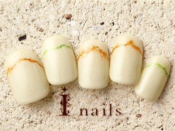 アイネイルズ 町田店(I nails)/水彩アートラインフレンチ7980円