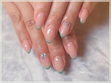 プチムトン 鶯谷店(petit mouton)/【細フレンチネイル】