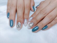 サロン ヴィーヴ(salon Vive)/#冬のキラキラハートネイル