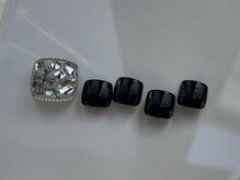 アイネイルズ 恵比寿店(I nails)/ブラック埋め尽くし