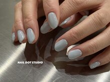 ネイルドットスタジオ 堺筋本町(NAIL DOT STUDIO)/水色ワンカラー