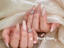 モアグラム 池袋東口店(More Glam)/春/ドット/フレンチ/桜