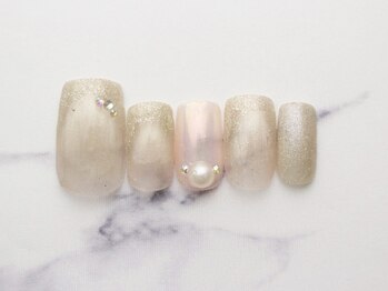 池袋ネイルサロン イイネイル(Ee-Nail)/艶マグフレンチ風ネイ初回￥6980