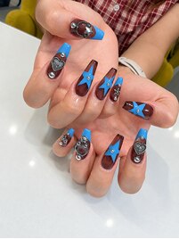 【アクリル】ブラウンネイル