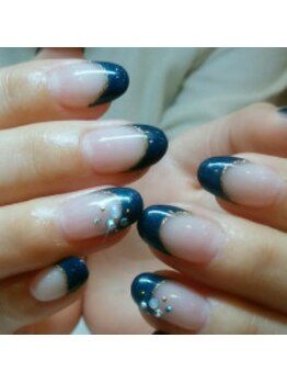 クリスタルネイル ボンベルタ橘店(CRYSTAL NAIL)/フレンチネイル