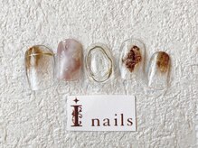 アイネイルズ 梅田店(I nails)/上品クリアデザイン￥8200
