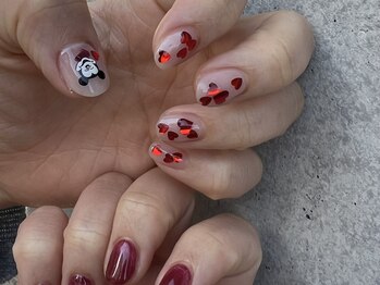 カイリ 恵比寿(KAI LI)/ハート ミッキーネイル