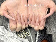 サンサンイチ 関内店(331)/ワンカラーネイル×長さだし