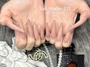ワンカラーネイル×長さだし