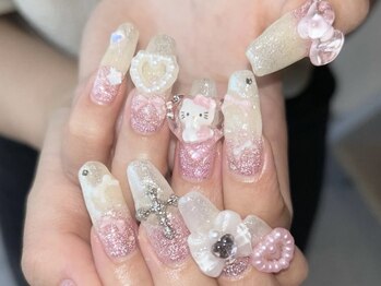 リンネイル 新大久保店(Rin Nail)/#待ち込みデザイン ＃埋め尽くし