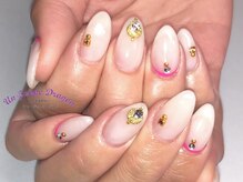 アン ジョーヌドラゴ/【自爪ネイル】クリア　ホワイト