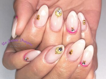 アン ジョーヌドラゴ/【自爪ネイル】クリア　ホワイト