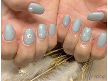 モニカ(MONICA)/ふんわり可愛いお花ネイル♪