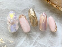 ジュネル/ぷっくりお花×オーロラ