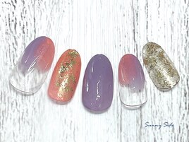 個性派ニュアンスネイル