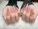 キラキラマグネットグラデネイル