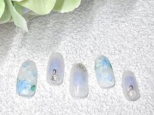 ネイルサロン ロゼプリュム/紫陽花ネイル