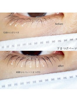アイラッシュサロン ブラン 住道店(Eyelash Salon Blanc)/下まつ毛パーマでパッチリ☆