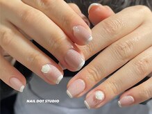 ネイルドットスタジオ 堺筋本町(NAIL DOT STUDIO)/スキニーフレンチ
