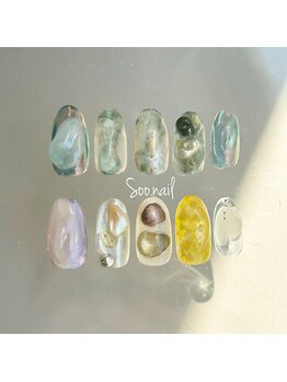 ソーネイル(Soo.nail)/8月定額ネイルトレンドデザイン