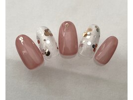ランダムホロフラワーネイル