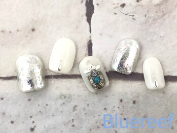 ネイルアンドまつげエクステ ブルーリーフ 四谷三丁目店(Blue Reef)/エスニックニュアンスネイル